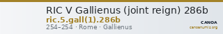 RIC V Gallienus (joint reign) 286b — CANOA