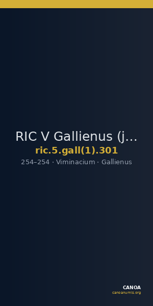 RIC V Gallienus (joint reign) 301 — CANOA