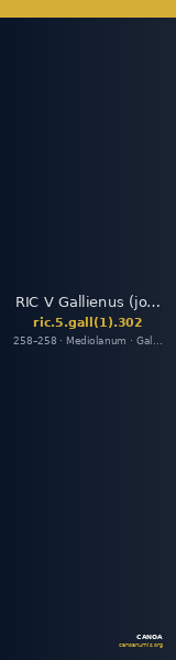 RIC V Gallienus (joint reign) 302 — CANOA