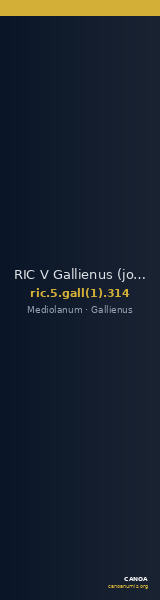 RIC V Gallienus (joint reign) 314 — CANOA