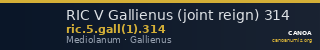 RIC V Gallienus (joint reign) 314 — CANOA