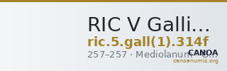 RIC V Gallienus (joint reign) 314f — CANOA
