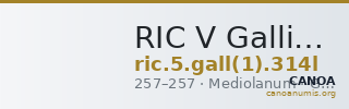 RIC V Gallienus (joint reign) 314l — CANOA