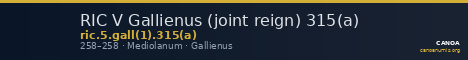 RIC V Gallienus (joint reign) 315(a) — CANOA