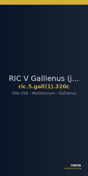 RIC V Gallienus (joint reign) 320c — CANOA