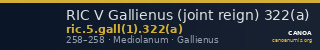 RIC V Gallienus (joint reign) 322(a) — CANOA