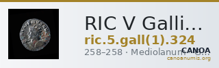 RIC V Gallienus (joint reign) 324 — CANOA