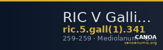 RIC V Gallienus (joint reign) 341 — CANOA