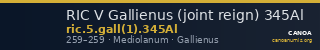 RIC V Gallienus (joint reign) 345Al — CANOA