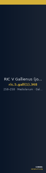 RIC V Gallienus (joint reign) 348 — CANOA
