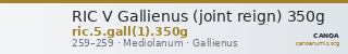 RIC V Gallienus (joint reign) 350g — CANOA