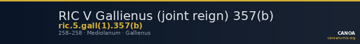 RIC V Gallienus (joint reign) 357(b) — CANOA