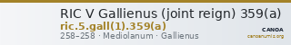 RIC V Gallienus (joint reign) 359(a) — CANOA