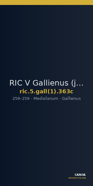 RIC V Gallienus (joint reign) 363c — CANOA