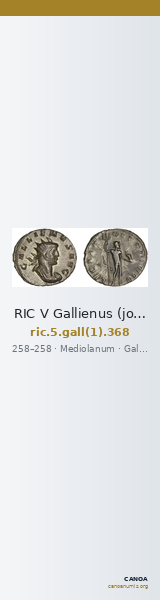 RIC V Gallienus (joint reign) 368 — CANOA