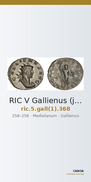 RIC V Gallienus (joint reign) 368 — CANOA