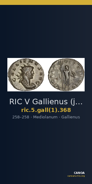 RIC V Gallienus (joint reign) 368 — CANOA