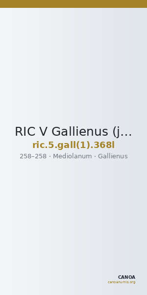 RIC V Gallienus (joint reign) 368l — CANOA