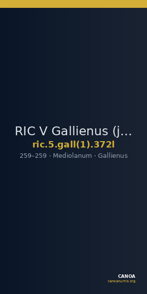 RIC V Gallienus (joint reign) 372l — CANOA