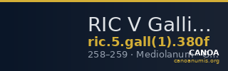 RIC V Gallienus (joint reign) 380f — CANOA