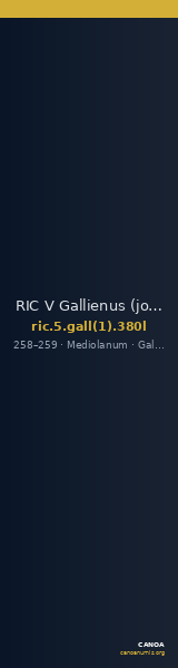 RIC V Gallienus (joint reign) 380l — CANOA