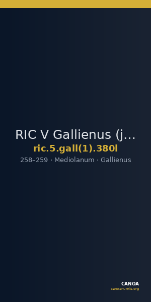 RIC V Gallienus (joint reign) 380l — CANOA