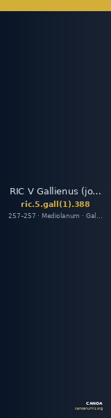 RIC V Gallienus (joint reign) 388 — CANOA