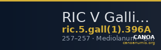 RIC V Gallienus (joint reign) 396A — CANOA