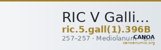 RIC V Gallienus (joint reign) 396B — CANOA