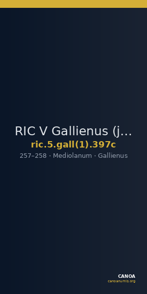 RIC V Gallienus (joint reign) 397c — CANOA