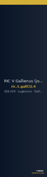 RIC V Gallienus (joint reign) 4 — CANOA