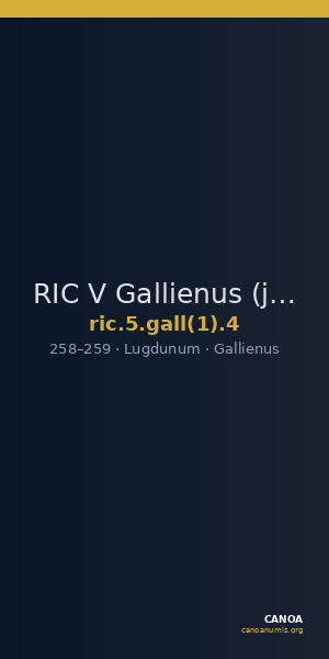 RIC V Gallienus (joint reign) 4 — CANOA