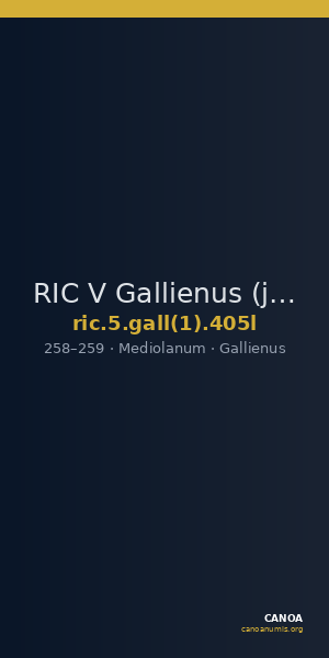 RIC V Gallienus (joint reign) 405l — CANOA