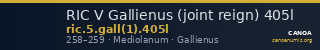 RIC V Gallienus (joint reign) 405l — CANOA