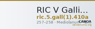 RIC V Gallienus (joint reign) 410a — CANOA