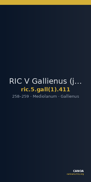 RIC V Gallienus (joint reign) 411 — CANOA