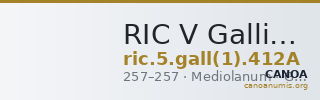 RIC V Gallienus (joint reign) 412A — CANOA