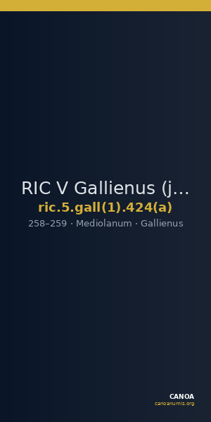 RIC V Gallienus (joint reign) 424(a) — CANOA