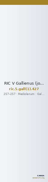 RIC V Gallienus (joint reign) 427 — CANOA