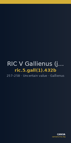 RIC V Gallienus (joint reign) 432b — CANOA
