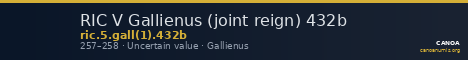 RIC V Gallienus (joint reign) 432b — CANOA