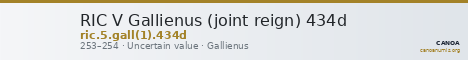RIC V Gallienus (joint reign) 434d — CANOA