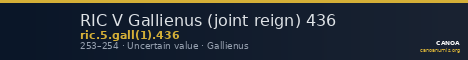 RIC V Gallienus (joint reign) 436 — CANOA
