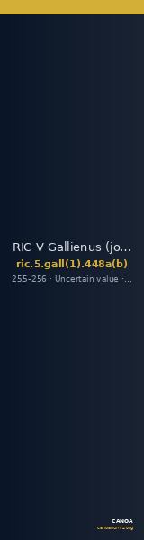 RIC V Gallienus (joint reign) 448a(b) — CANOA