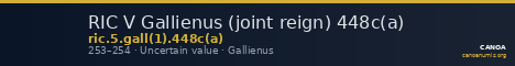 RIC V Gallienus (joint reign) 448c(a) — CANOA