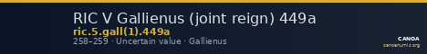 RIC V Gallienus (joint reign) 449a — CANOA