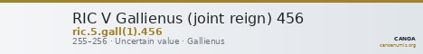 RIC V Gallienus (joint reign) 456 — CANOA