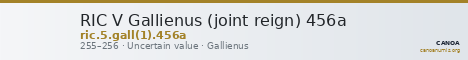 RIC V Gallienus (joint reign) 456a — CANOA