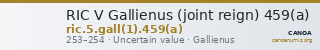 RIC V Gallienus (joint reign) 459(a) — CANOA