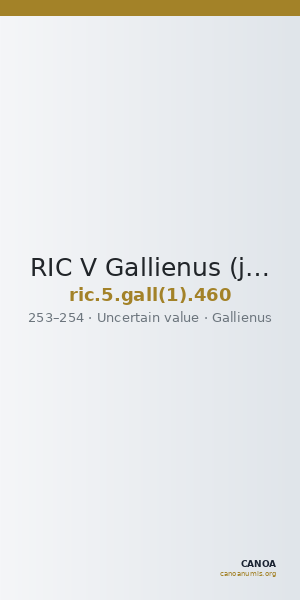 RIC V Gallienus (joint reign) 460 — CANOA